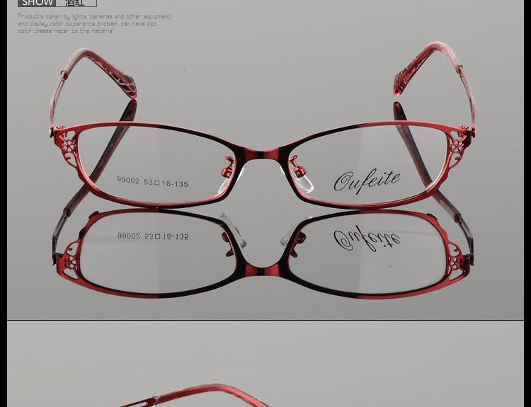 Bclear High-Grade Women Spectacle Frame Metal Alloy Eyeglasses Frame Half Frame Glasses Frame Eyeglasses S99002 Full Rim Bclear