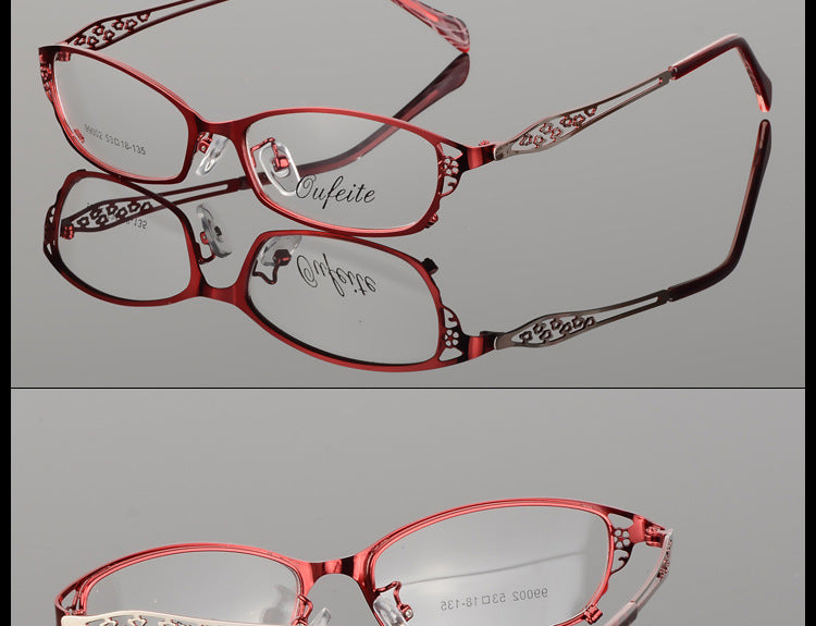 Bclear High-Grade Women Spectacle Frame Metal Alloy Eyeglasses Frame Half Frame Glasses Frame Eyeglasses S99002 Full Rim Bclear