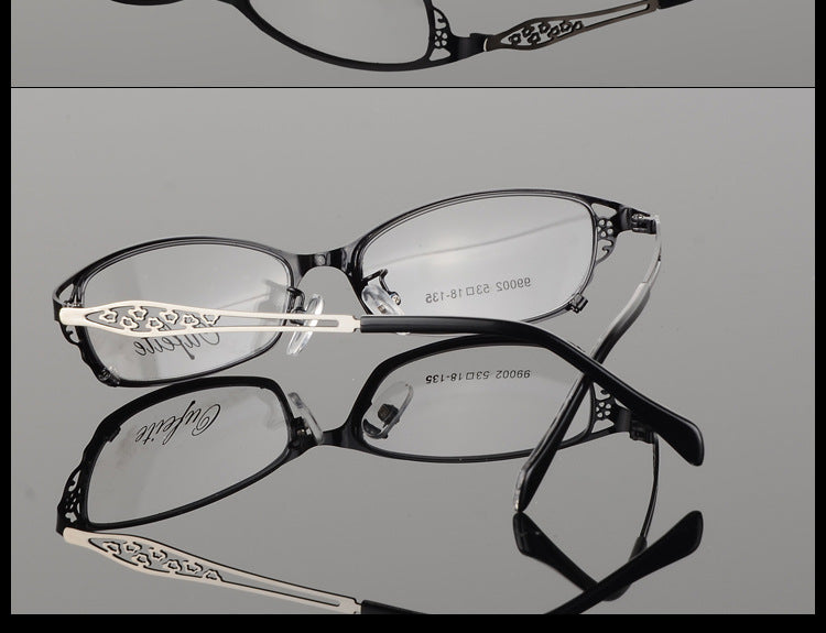 Bclear High-Grade Women Spectacle Frame Metal Alloy Eyeglasses Frame Half Frame Glasses Frame Eyeglasses S99002 Full Rim Bclear
