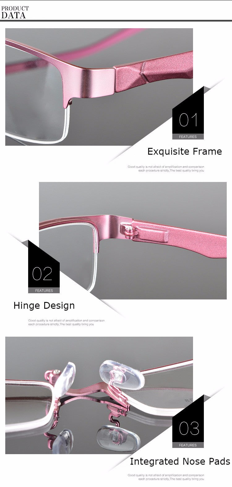Reven Jate Women's Semi Rim Alloy Eyeglasses 2329 Semi Rim Reven Jate