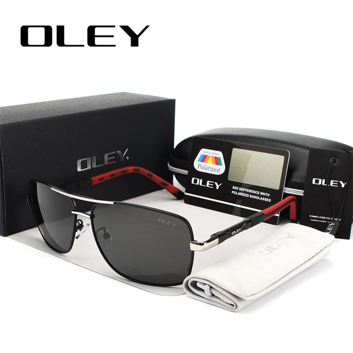 Oley Brand Y7613 Polarized Sunglasses Men Driving Uv400 Sunglasses Oley