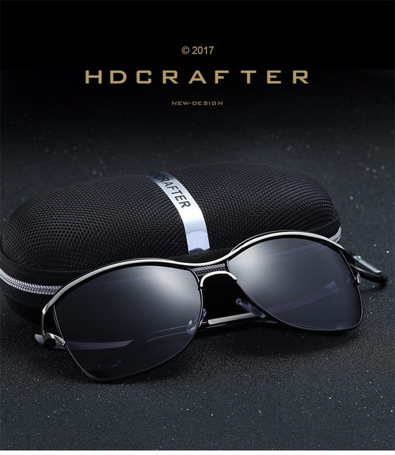 Hdcrafter Brand Women's Square Polarized Cat Eye Sunglasses Driving E020 Sunglasses HdCrafter Sunglasses   