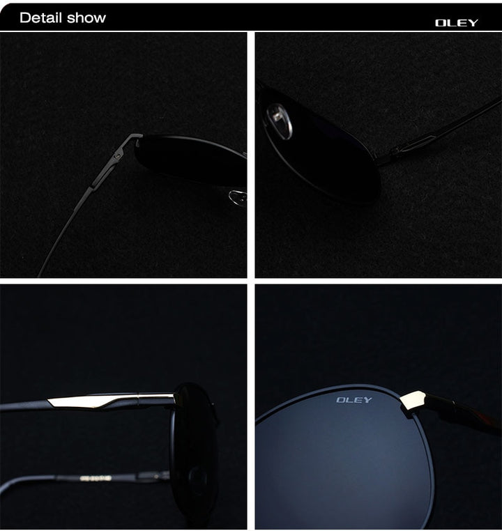 Oley Brand Men's Polarized Driving Sunglasses Women Pilot Blue Coating Y7611 Sunglasses Oley