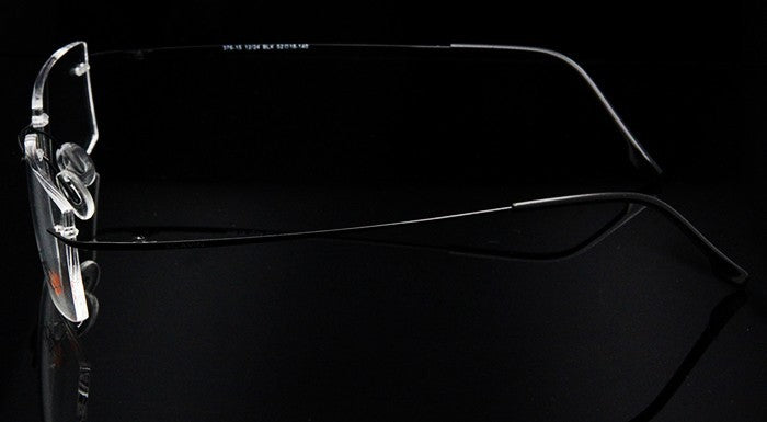 Esnbie Computer Rimless Titanium Glasses Frame Men Memory Eyeglass Frames 7 Colors Square Shape Rimless Esnbie