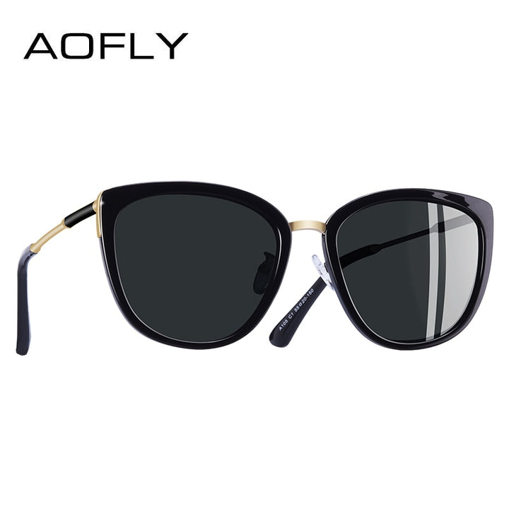 Aofly Women's Polarized Alloy Cat Eye Sunglasses A105 Sunglasses Aofly
