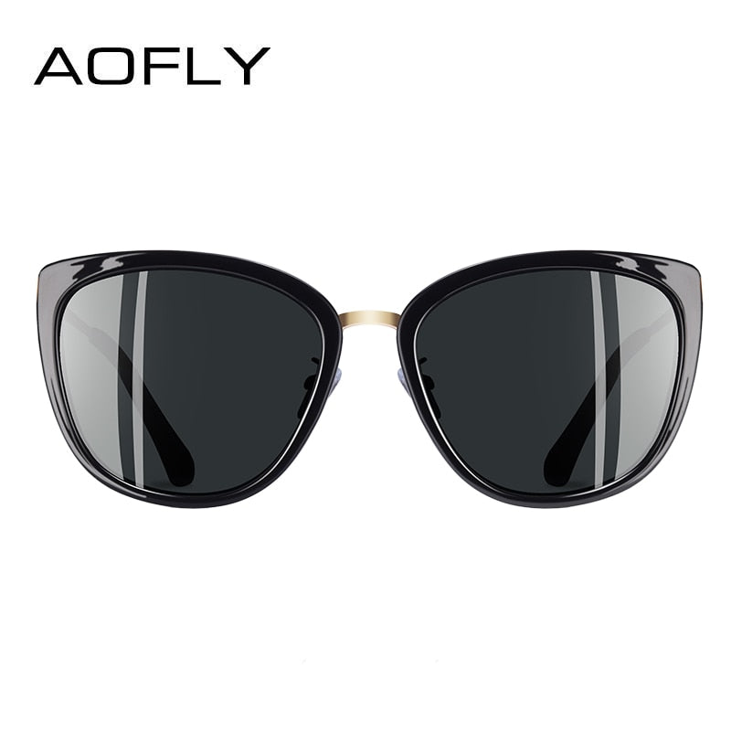 Aofly Women's Polarized Alloy Cat Eye Sunglasses A105 Sunglasses Aofly