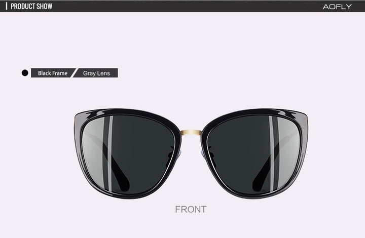 Aofly Women's Polarized Alloy Cat Eye Sunglasses A105 Sunglasses Aofly