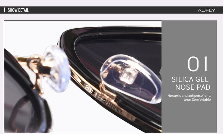 Aofly Women's Polarized Alloy Cat Eye Sunglasses A105 Sunglasses Aofly