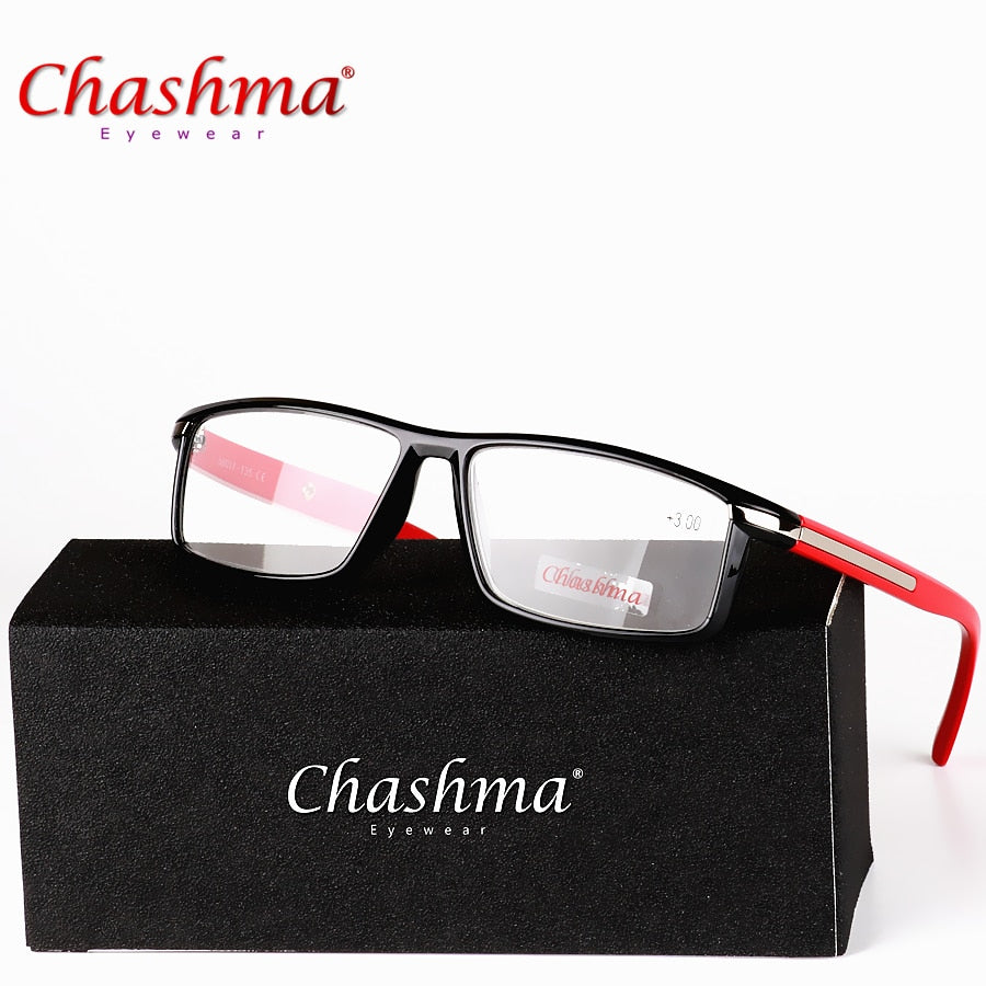 Chashma Unisex Full Rim Square Titanium Tr 90  Reading Glasses 1356 Reading Glasses Chashma
