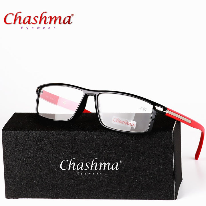 Chashma Unisex Full Rim Square Titanium Tr 90  Reading Glasses 1356 Reading Glasses Chashma