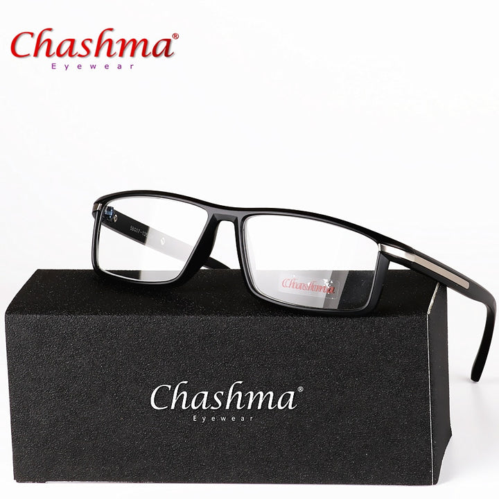 Chashma Unisex Full Rim Square Titanium Tr 90  Reading Glasses 1356 Reading Glasses Chashma