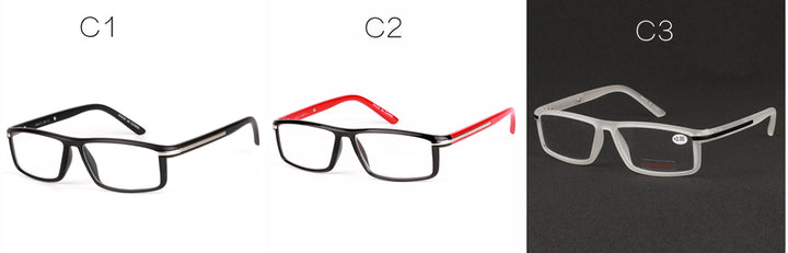 Chashma Unisex Full Rim Square Titanium Tr 90  Reading Glasses 1356 Reading Glasses Chashma