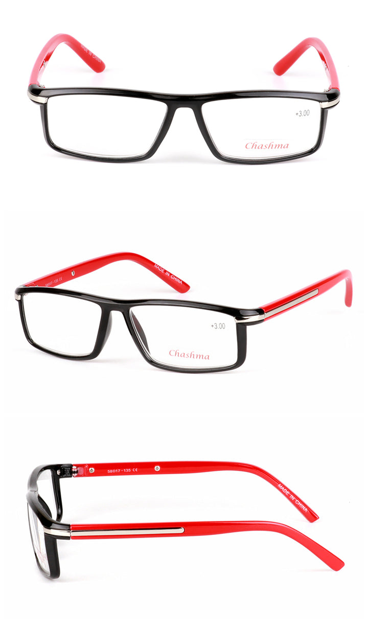 Chashma Unisex Full Rim Square Titanium Tr 90  Reading Glasses 1356 Reading Glasses Chashma