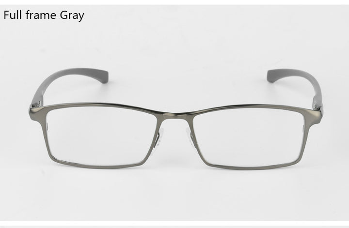 Bclear Men Titanium Alloy Eyeglasses Flexible Temples Legs Ip Electroplating Alloy Material Full Rim And Half Rim Semi Rim Bclear