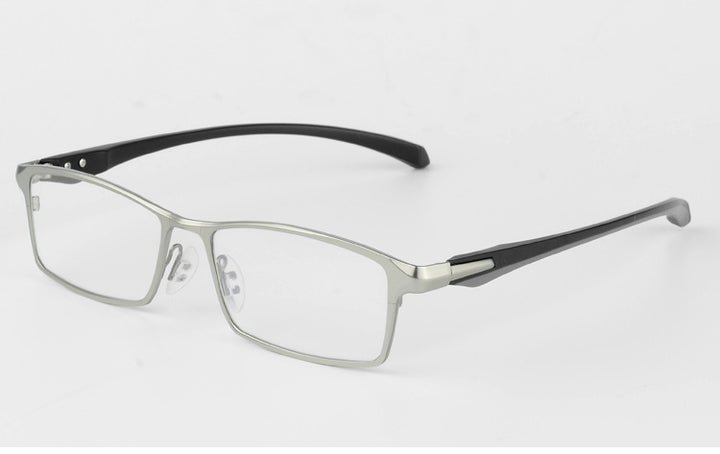 Bclear Men Titanium Alloy Eyeglasses Flexible Temples Legs Ip Electroplating Alloy Material Full Rim And Half Rim Semi Rim Bclear