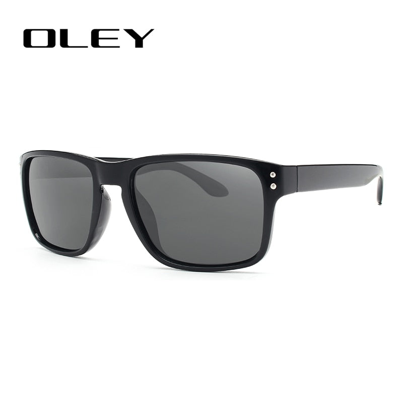 Oley Classic Polarized Sunglasses Men Glasses Driving Coating Black Frame Fishing Driving Y8133 Sunglasses Oley