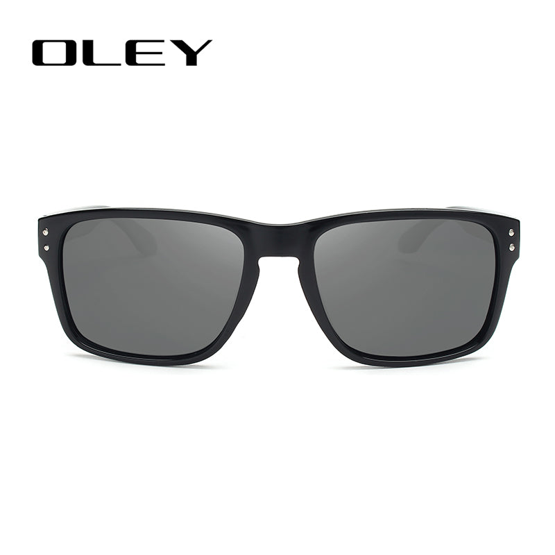 Oley Classic Polarized Sunglasses Men Glasses Driving Coating Black Frame Fishing Driving Y8133 Sunglasses Oley
