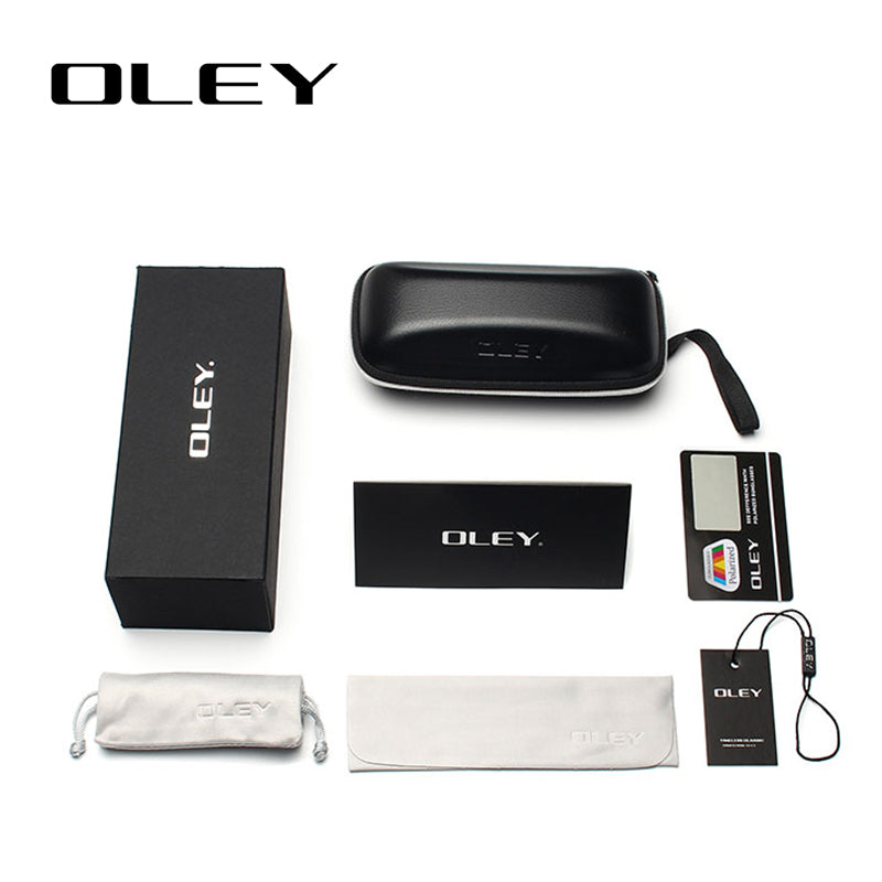Oley Classic Polarized Sunglasses Men Glasses Driving Coating Black Frame Fishing Driving Y8133 Sunglasses Oley