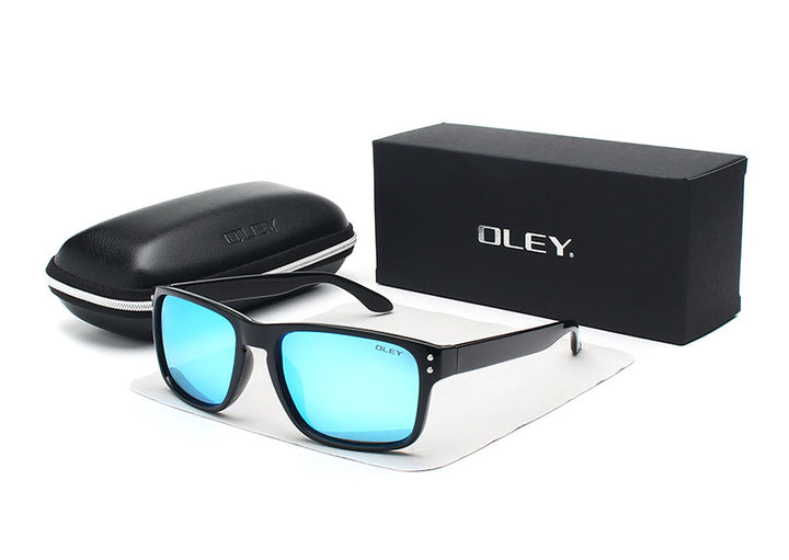 Oley Classic Polarized Sunglasses Men Glasses Driving Coating Black Frame Fishing Driving Y8133 Sunglasses Oley