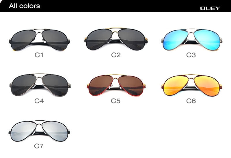 Oley Brand Unisex Polarized Sunglasses Men Women Driving Coating Spectacles Y7492 Sunglasses Oley