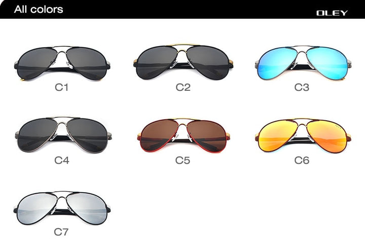 Oley Brand Unisex Polarized Sunglasses Men Women Driving Coating Spectacles Y7492 Sunglasses Oley