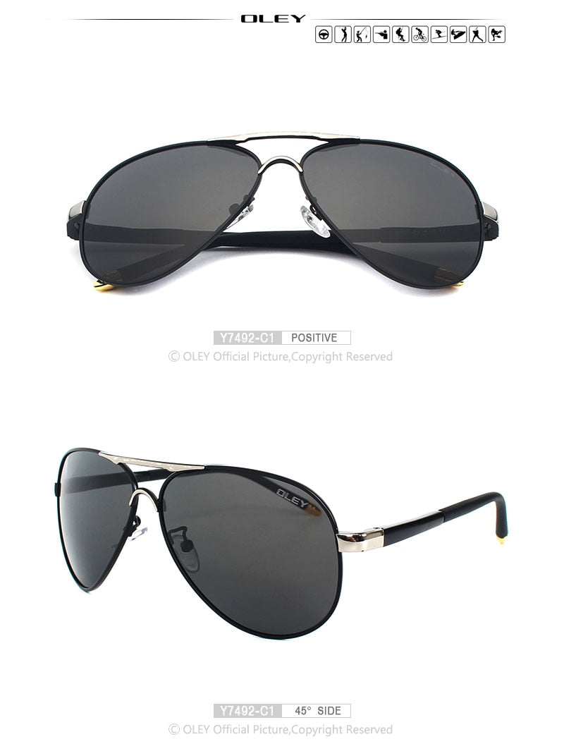 Oley Brand Unisex Polarized Sunglasses Men Women Driving Coating Spectacles Y7492 Sunglasses Oley