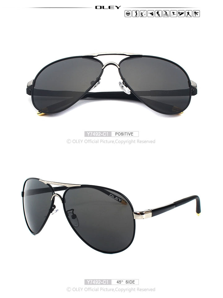 Oley Brand Unisex Polarized Sunglasses Men Women Driving Coating Spectacles Y7492 Sunglasses Oley