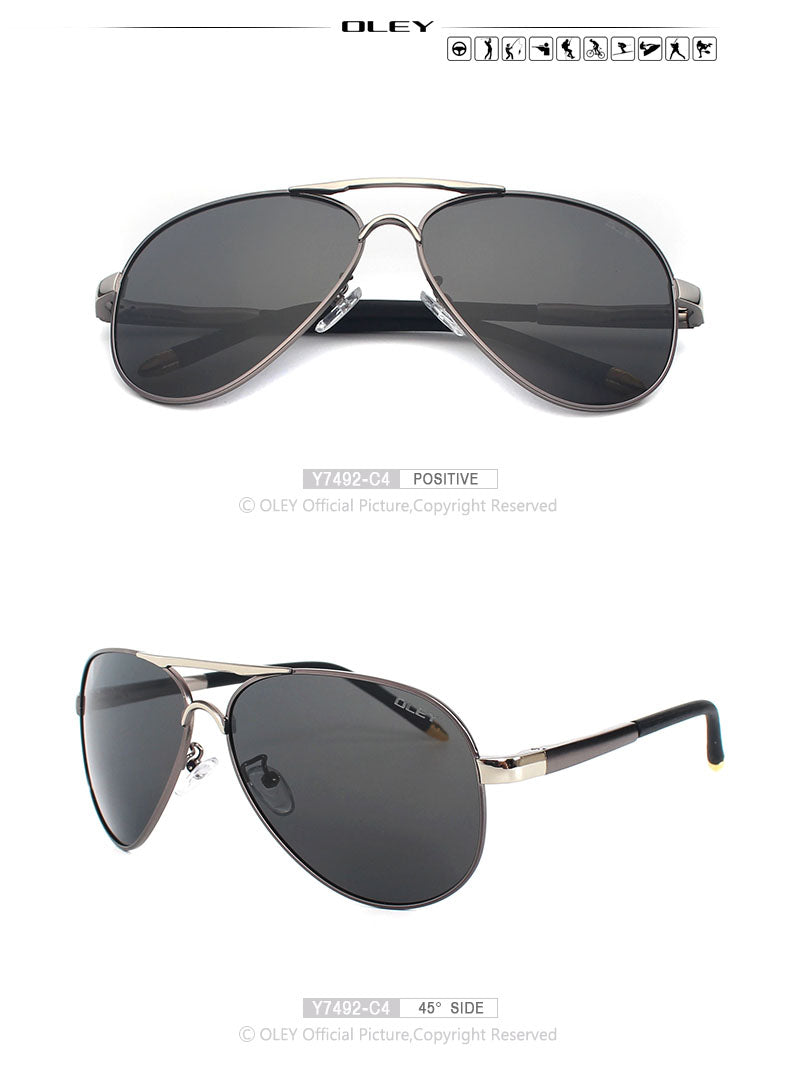 Oley Brand Unisex Polarized Sunglasses Men Women Driving Coating Spectacles Y7492 Sunglasses Oley