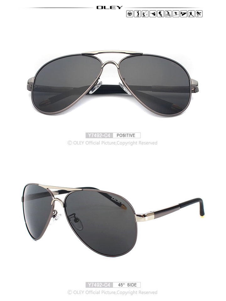 Oley Brand Unisex Polarized Sunglasses Men Women Driving Coating Spectacles Y7492 Sunglasses Oley