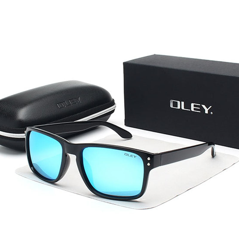 Oley Classic Polarized Sunglasses Men Glasses Driving Coating Black Frame Fishing Driving Y8133 Sunglasses Oley   