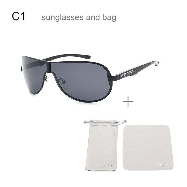 Oley Aluminum Magnesium Men's Sunglasses Polarized Coating Mirror Ya494 Sunglasses Oley YA494 C1  