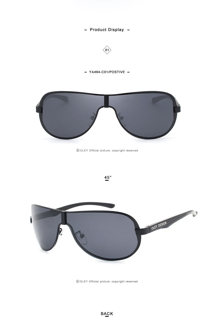 Oley Aluminum Magnesium Men's Sunglasses Polarized Coating Mirror Ya494 Sunglasses Oley
