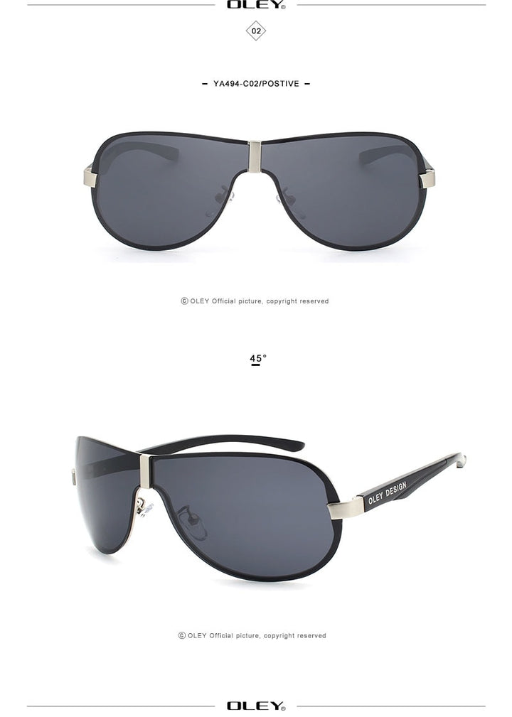 Oley Aluminum Magnesium Men's Sunglasses Polarized Coating Mirror Ya494 Sunglasses Oley