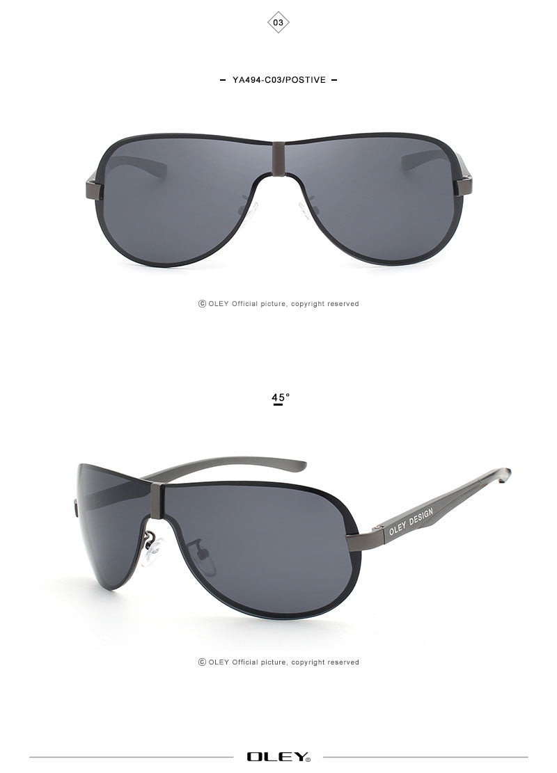 Oley Aluminum Magnesium Men's Sunglasses Polarized Coating Mirror Ya494 Sunglasses Oley