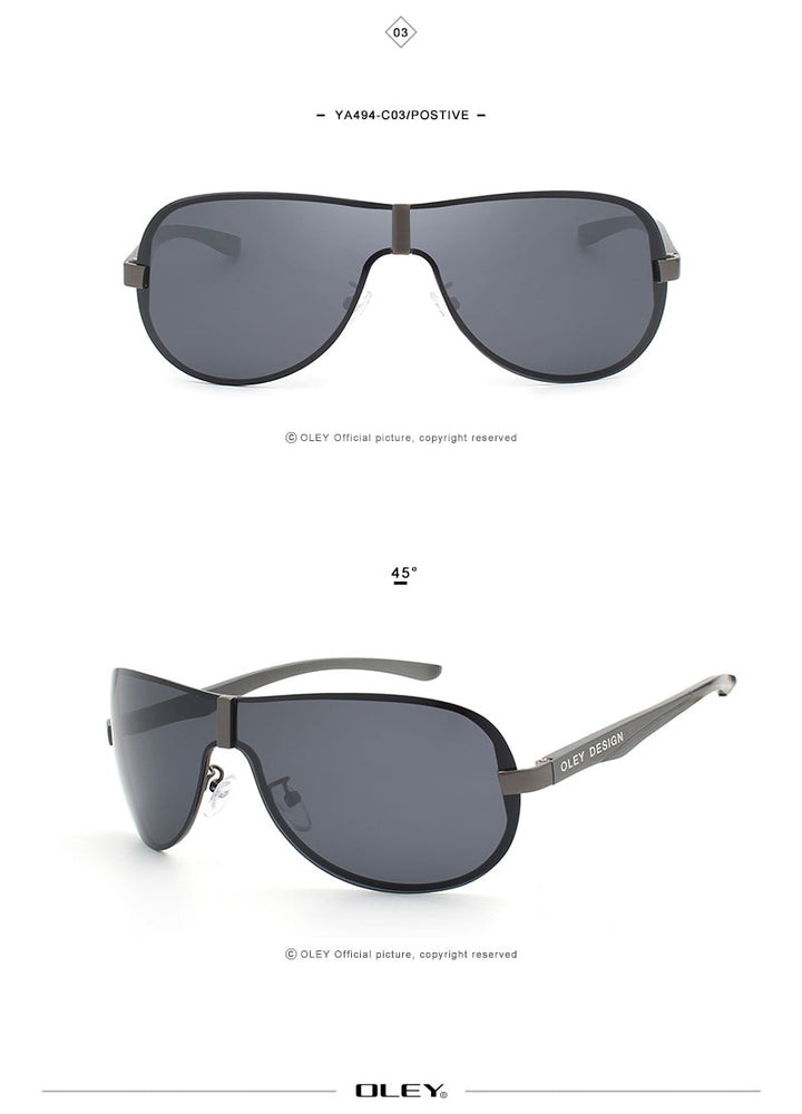 Oley Aluminum Magnesium Men's Sunglasses Polarized Coating Mirror Ya494 Sunglasses Oley