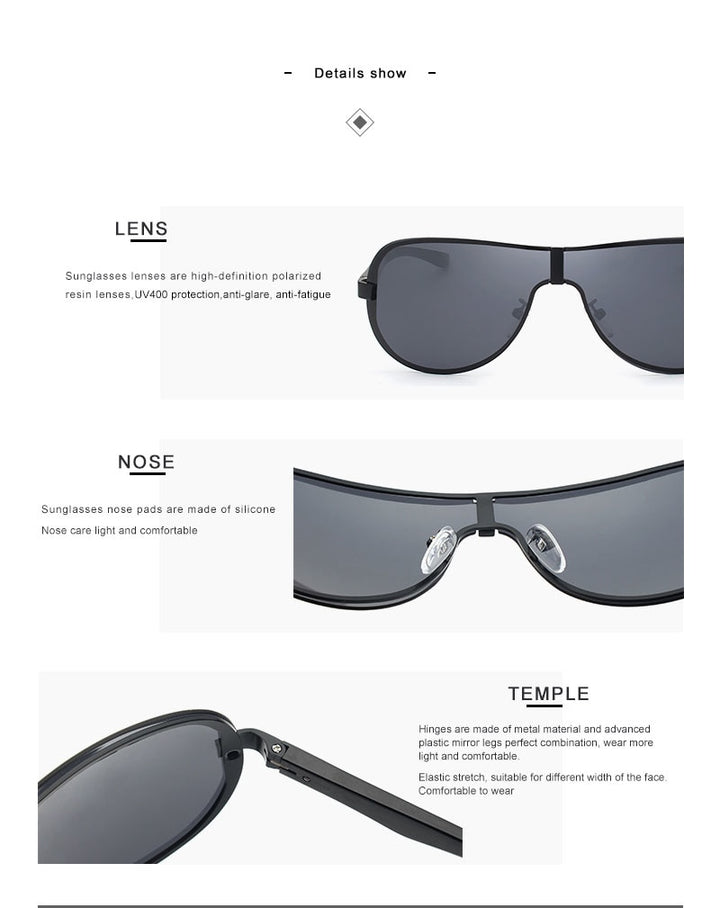 Oley Aluminum Magnesium Men's Sunglasses Polarized Coating Mirror Ya494 Sunglasses Oley