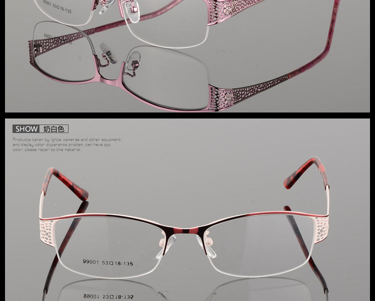 Bclear Women's Eyeglasses Metal Ultra-Light Elegant Full Rim Bclear