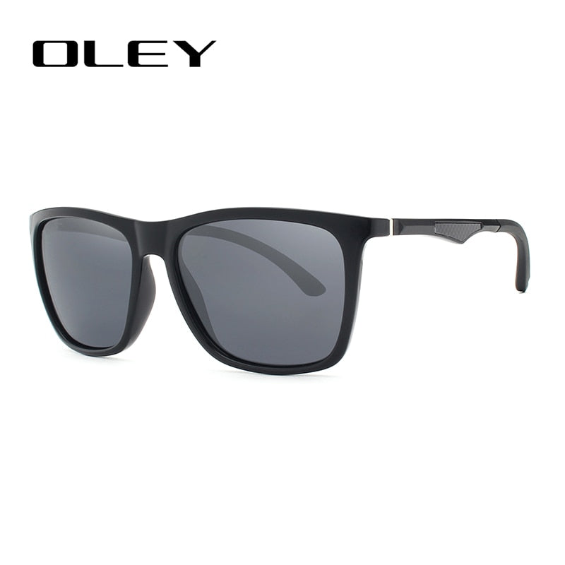 Oley Classic Aluminum Magnesium Tr90 Polarized Sunglasses Men Black Hd Color Film Anti-Uv Ya425 Sunglasses Oley
