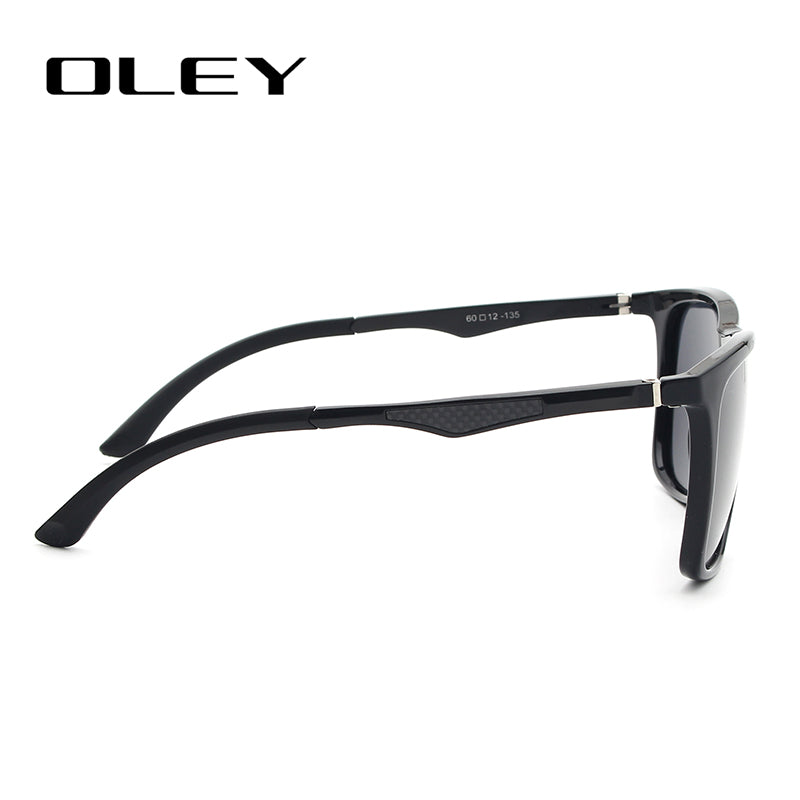 Oley Classic Aluminum Magnesium Tr90 Polarized Sunglasses Men Black Hd Color Film Anti-Uv Ya425 Sunglasses Oley