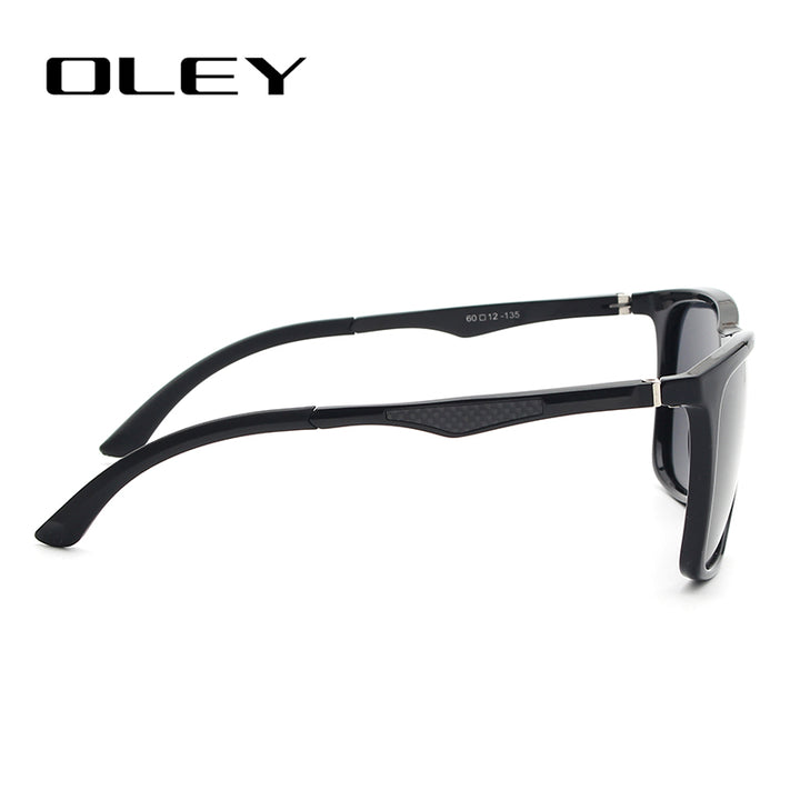 Oley Classic Aluminum Magnesium Tr90 Polarized Sunglasses Men Black Hd Color Film Anti-Uv Ya425 Sunglasses Oley