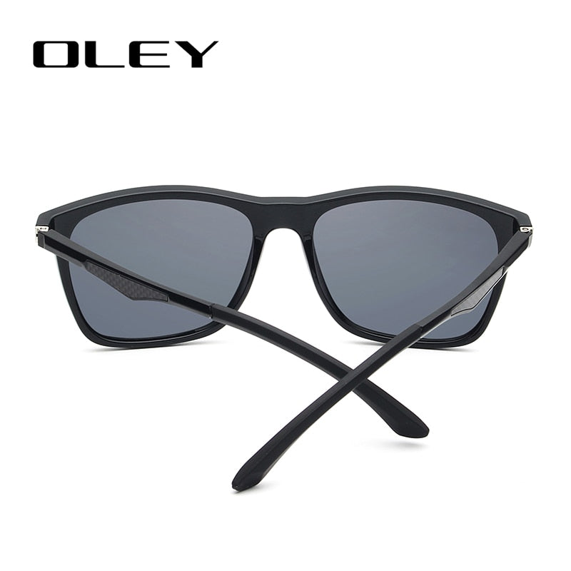 Oley Classic Aluminum Magnesium Tr90 Polarized Sunglasses Men Black Hd Color Film Anti-Uv Ya425 Sunglasses Oley