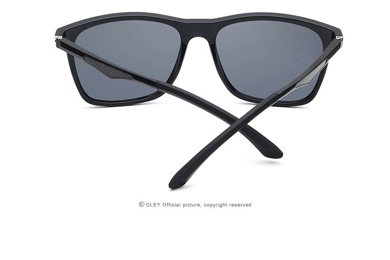 Oley Classic Aluminum Magnesium Tr90 Polarized Sunglasses Men Black Hd Color Film Anti-Uv Ya425 Sunglasses Oley