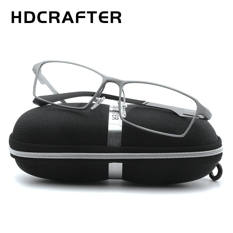 Hdcrafter Tr90 17G Lightweight Glasses Frame Hyperopia Eyeglasses Frames Reading Titaniun L-P6287 Full Rim Hdcrafter Eyeglasses
