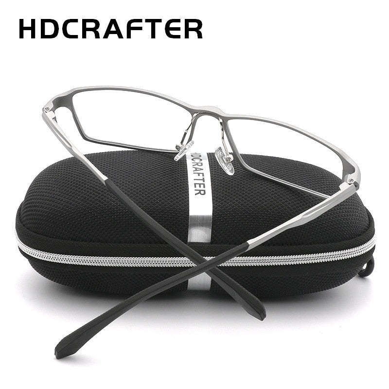 Hdcrafter Tr90 17G Lightweight Glasses Frame Hyperopia Eyeglasses Frames Reading Titaniun L-P6287 Full Rim Hdcrafter Eyeglasses