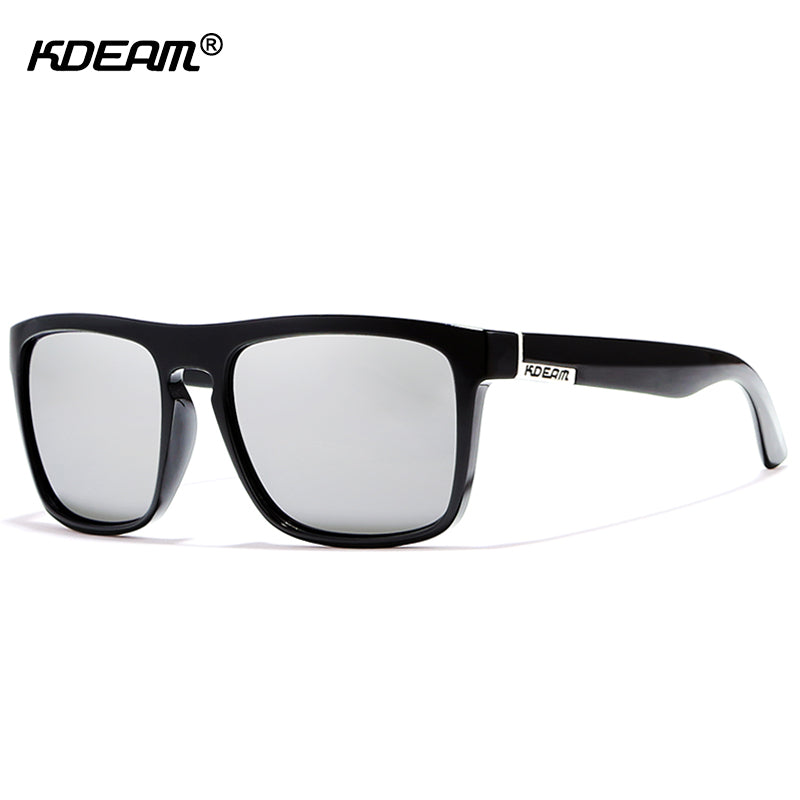 KDEAM New Polarized Sport Sunglasses Men Square Driving Sunglasses