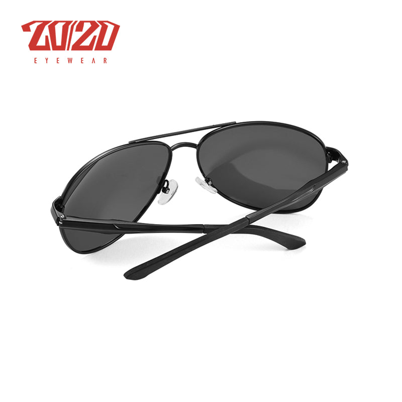 20/20 Men's  Polarized Aluminum Square Driving Sunglasses Pt0881 Sunglasses 20/20   