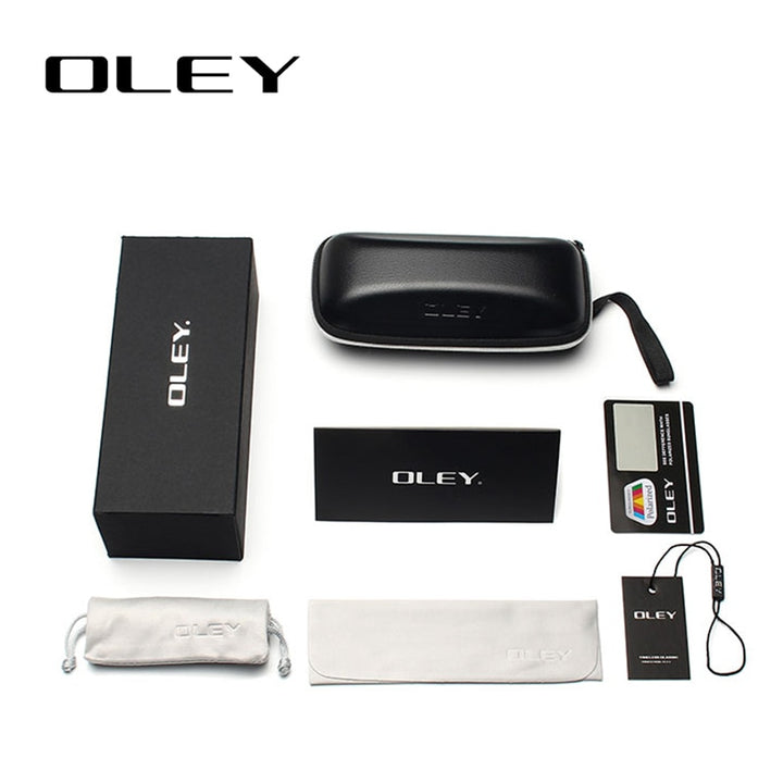 Oley Men Polarized Sunglasses Aluminum Magnesium Driving Glasses Rectangle Shades Y1347 Sunglasses Oley