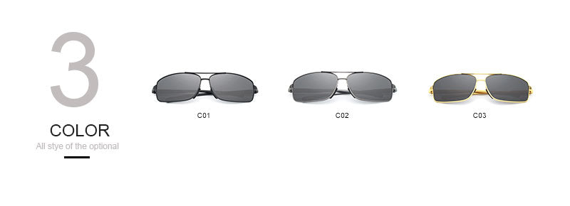Oley Men Polarized Sunglasses Aluminum Magnesium Driving Glasses Rectangle Shades Y1347 Sunglasses Oley