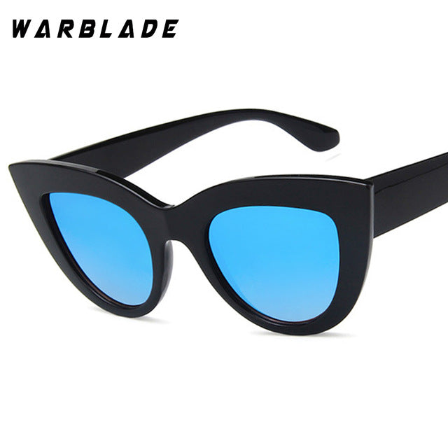 Warblade Women Designer Cat Eye Sunglasses Sunglasses Warblade black blue  