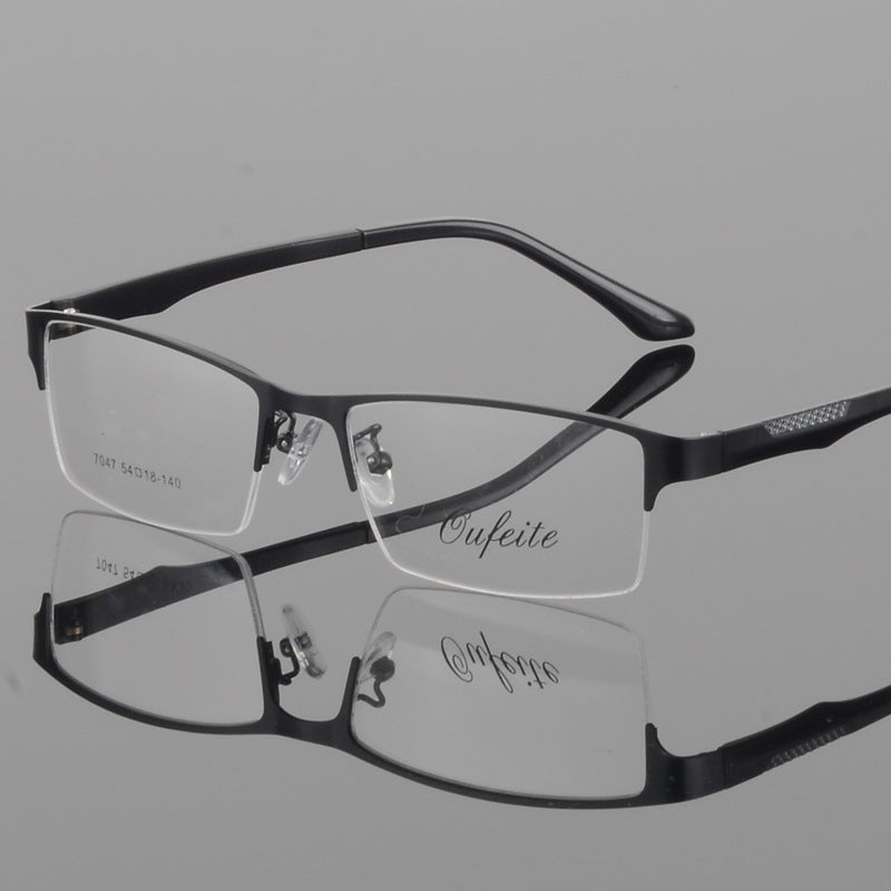 Bclear Men's Eyeglasses Semi Rim Alloy Tr 90 S7047 Semi Rim Bclear